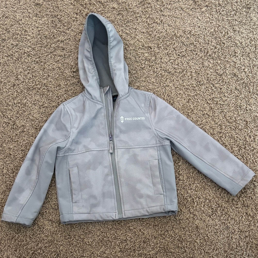 Free Country Light Gray Hooded Jacket